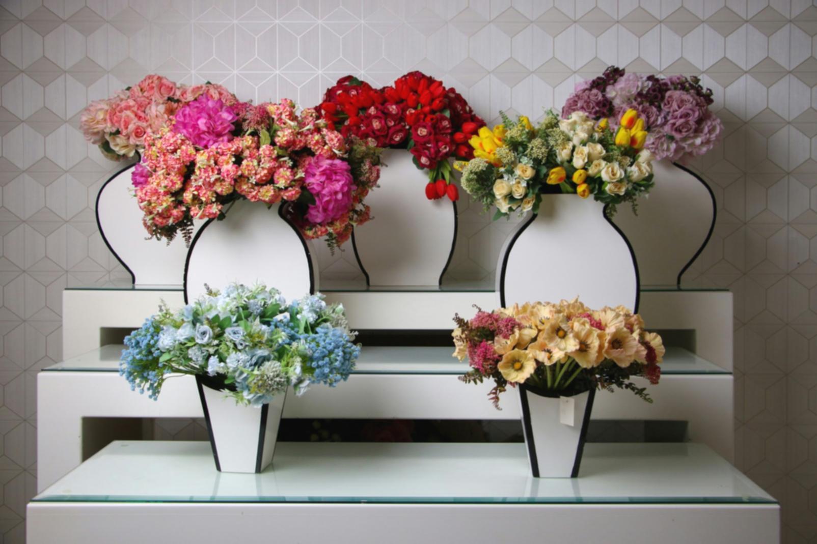 Fresh seasonal flowers arranged in elegant bouquet